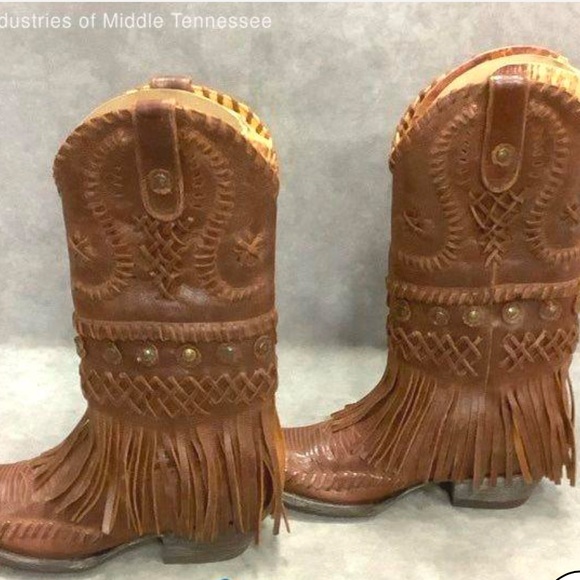 Rare Old Gringo leather Chuka moccasin boots fringe studs boho hippie RTL $695 - Picture 4 of 11